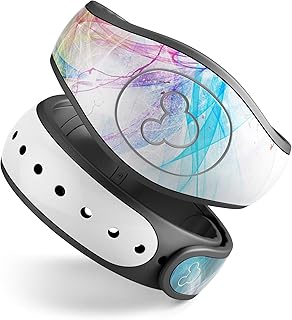 Design Skinz Neon Multi-Colored Paint in Water Premium Vinyl Decal Wrap Cover for The Disney MagicBand+ (Fits MagicBand+ for Disney Parks)