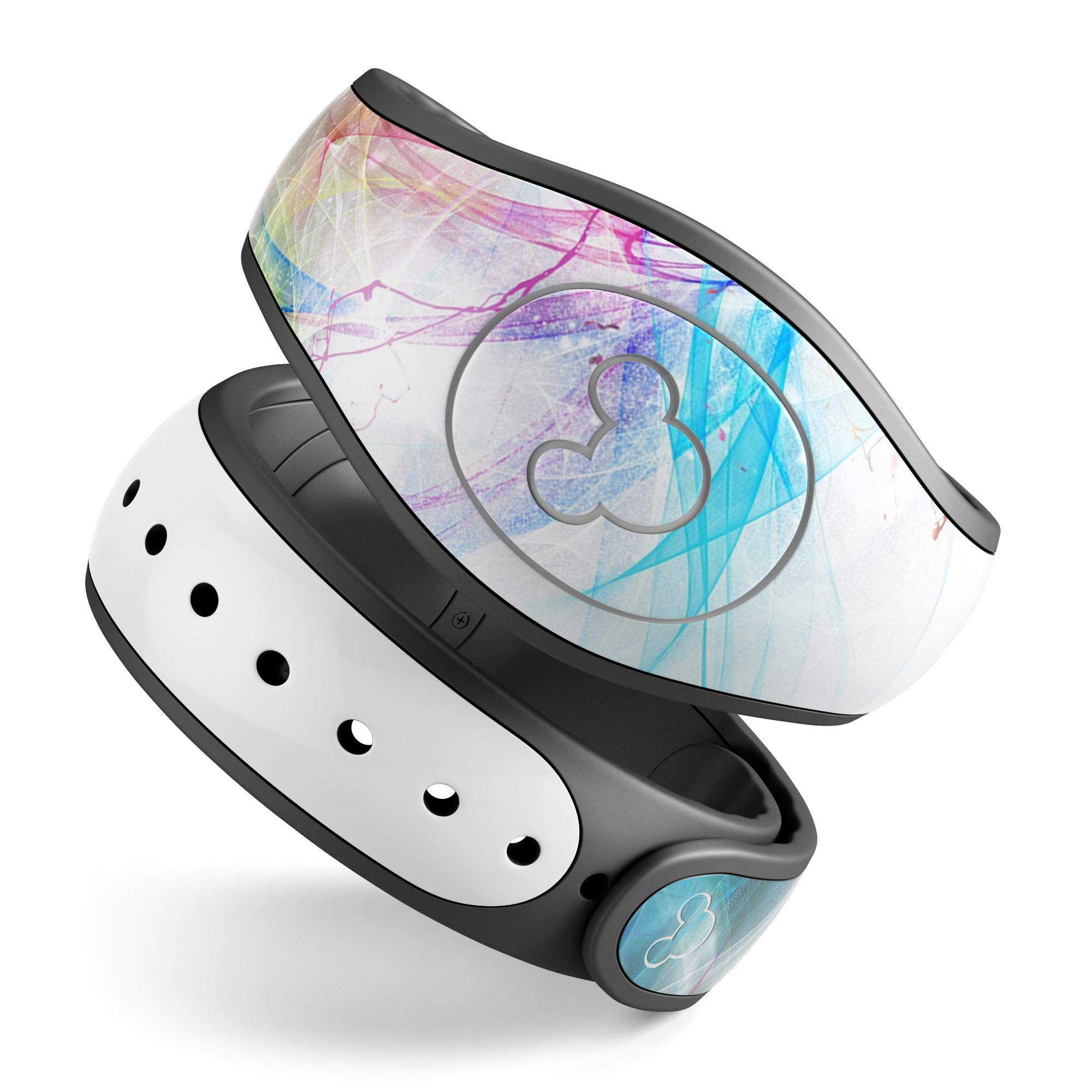 Design SkinzAnimal Space Marble Agate Glitter Sticker Decal Scratch Resistant Skin Cover Compatible with Disney MagicBand+ (MagicBand Not Included)