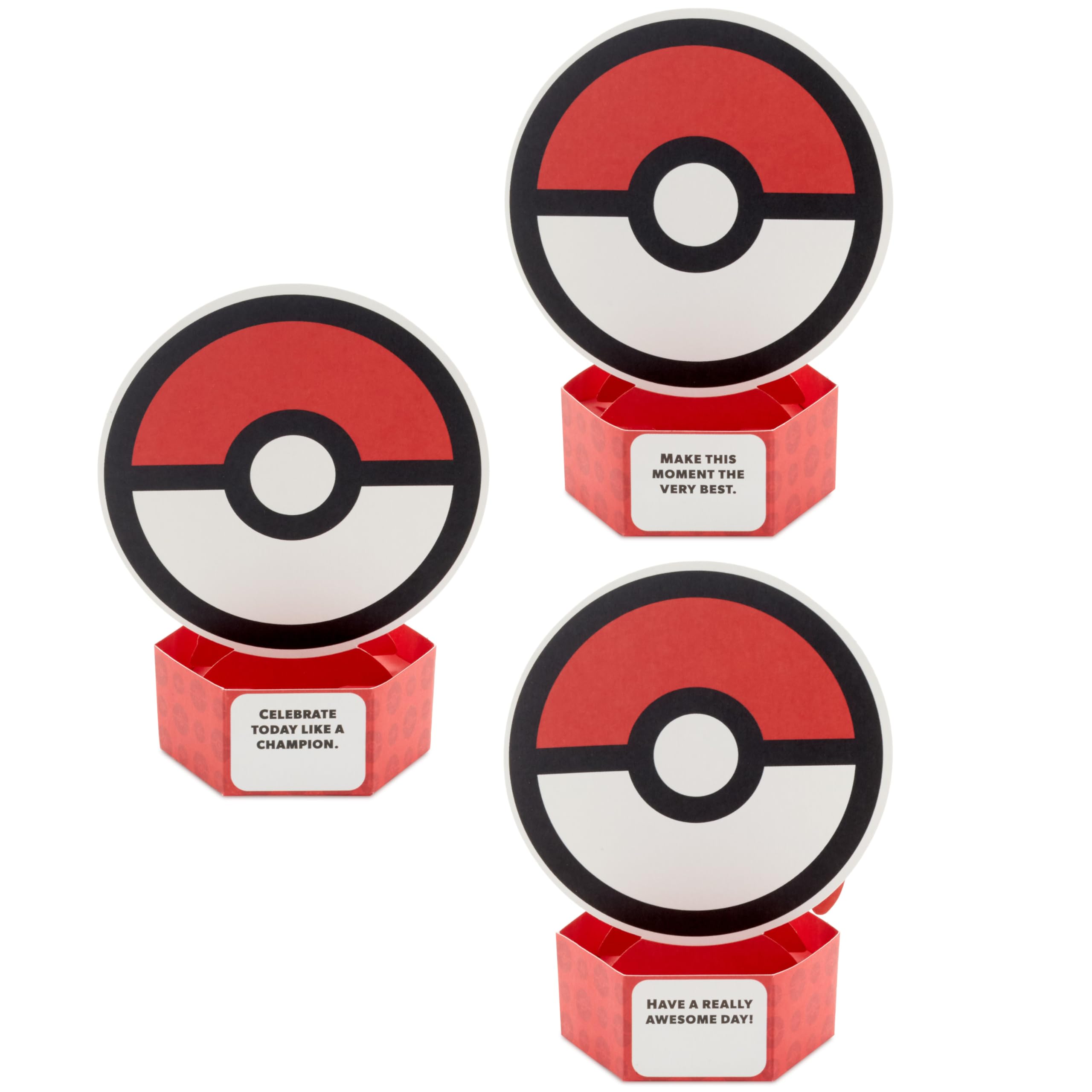 Amazon.com : Hallmark Pokémon Mini Pop Up Cards (3 Cards: Pikachu, Eevee,  Charmander) Paper Wonder Card for Birthdays, Just Because and More : Office  Products