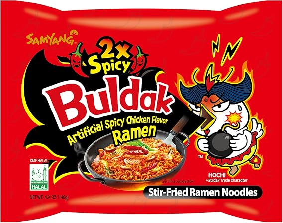 Samyang Hack Buldak Bokeum Ramen 5Pcs Hot Spicy Fire Noodle Spiciest Standard Shipping