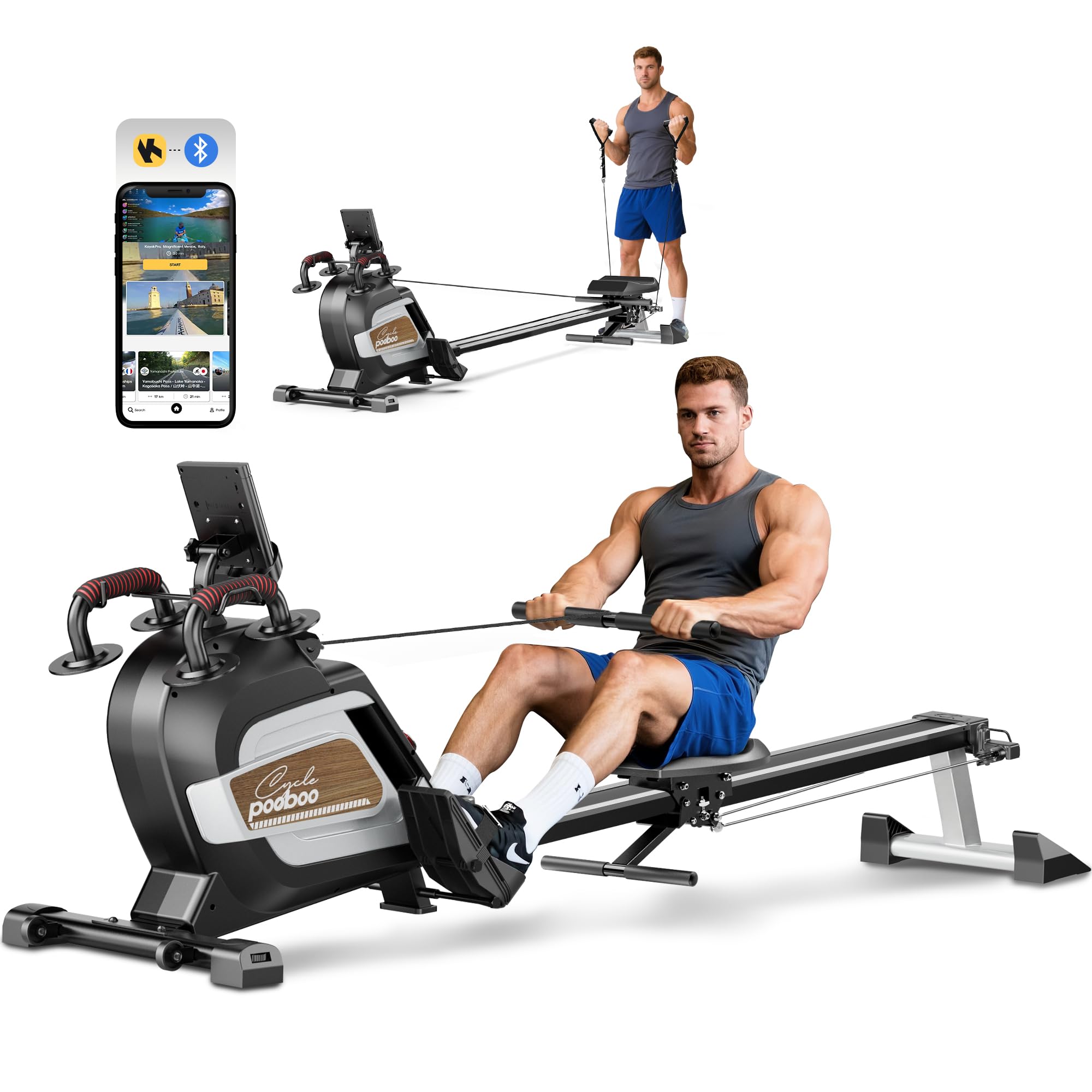 pooboo H015 Rowing Machine