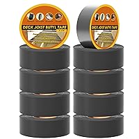 Vista 9 de Cinta de Viguetas de Butilo para Terrazas 2''×50', 4 Rollos de Cinta de Viguetas de Cubierta Resistente a la Intemperie de 2 Pulgadas, Impermeable