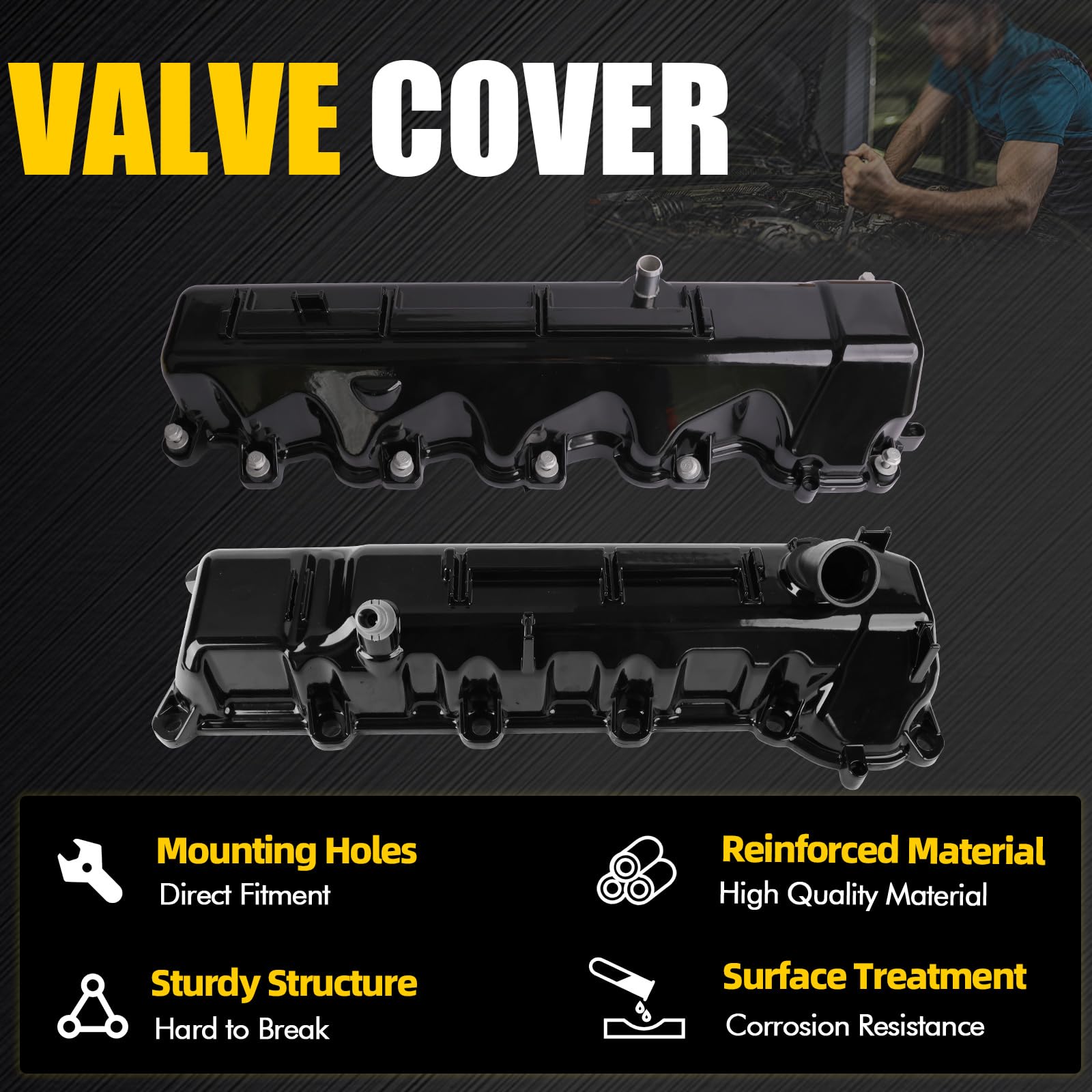 Left Side Engine Valve Cover With Gasket For Ram 1500, Dodge Dakota & Grand Cherokee – 53022139AB