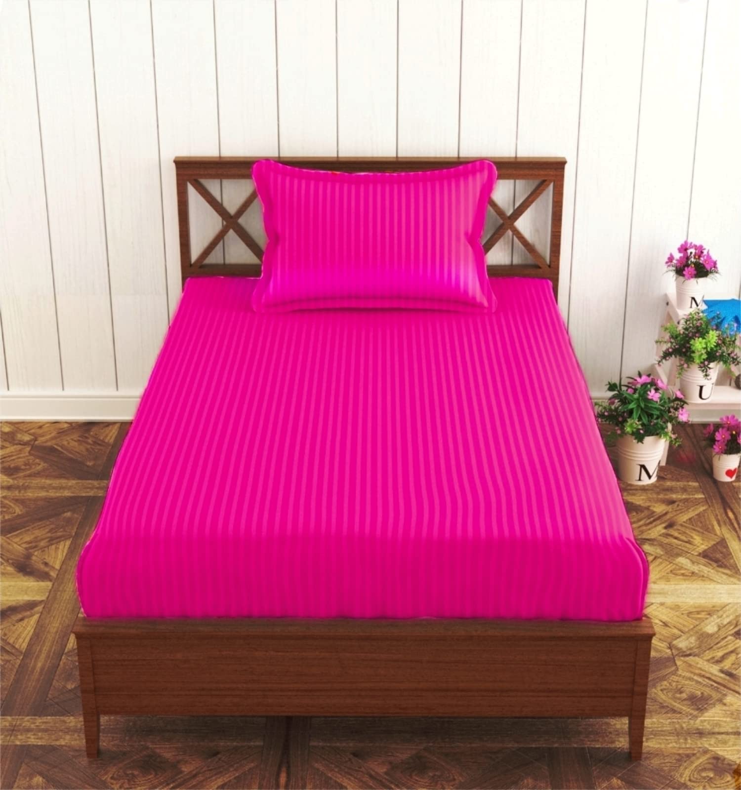 See full amazon price history chart for Trance Home Linen 100% Cotton 72x30 inch Single Fitted 200TC Satin Stripe Elastic Fitted Bedsheet | Single Bed Size Daily use Fitted Bedspread with 1 Pillow Covers (72"x30" | 6x2.5 feet,Dark Pink) Trance Home Linen 100% Cotton 72x30 inch Single Fitted 200TC Satin Stripe Elastic Fitted Bedsheet | Single Bed Size Daily use Fitted Bedspread with 1 Pillow Covers (72"x30" | 6x2.5 feet,Dark Pink) (B08P8SX2VQ) Amazon Price History, Amazon Price Tracker