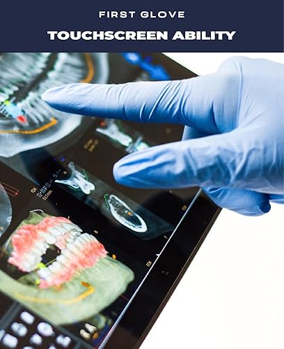 Miniatura 6 de Volt XL - Guantes desechables de nitrilo azul de 6 mil, 1000 unidades, 6 mil, aptos para alimentos, guantes de limpieza desechables, guantes con