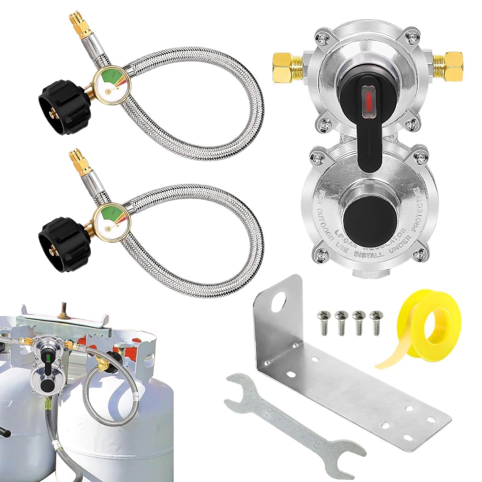 Regulador de Propano para Autocaravanas Regulador de Tanque de Propano con