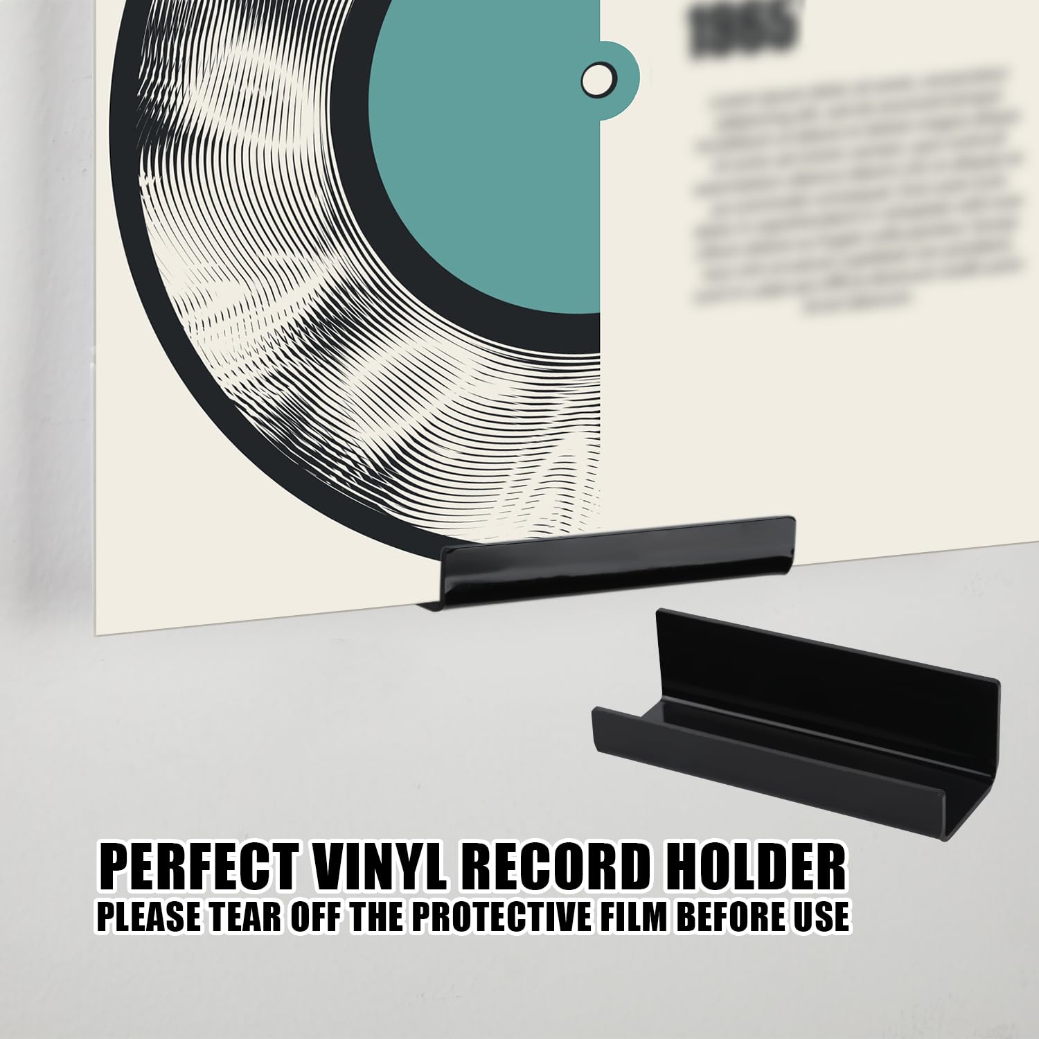 Confezione da 6/12 supporti da parete per dischi in vinile