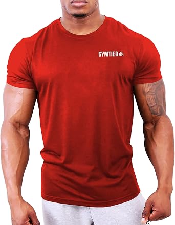 GYMTIER Gym Clothes for Men Gym T-Shirt - Bodybuilding Workout Training Top Bodybuilding Workout T Shirt Training Top MMA Men's Active Wear