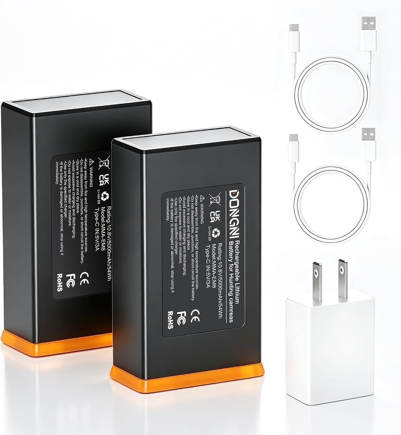 DONGNI for Edge 2 Battery Pack, 2Pcs 5000mAh Power Mag Rechargeable Battery