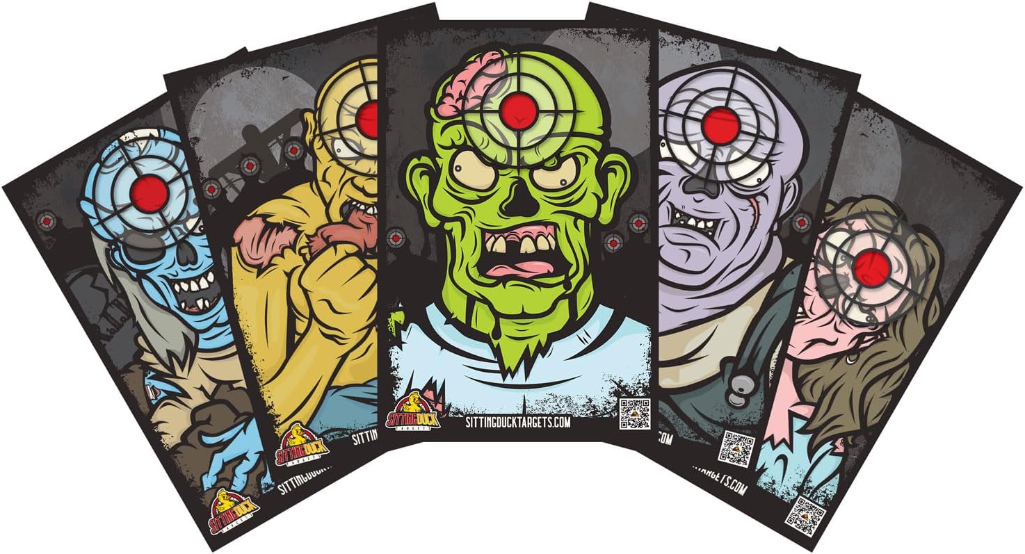 Premium Zombie Target Variety Pack | Better Designs | Better Quality | Better Targets | 12x18 Inch Zombie Targets | Sitting Duck Targets