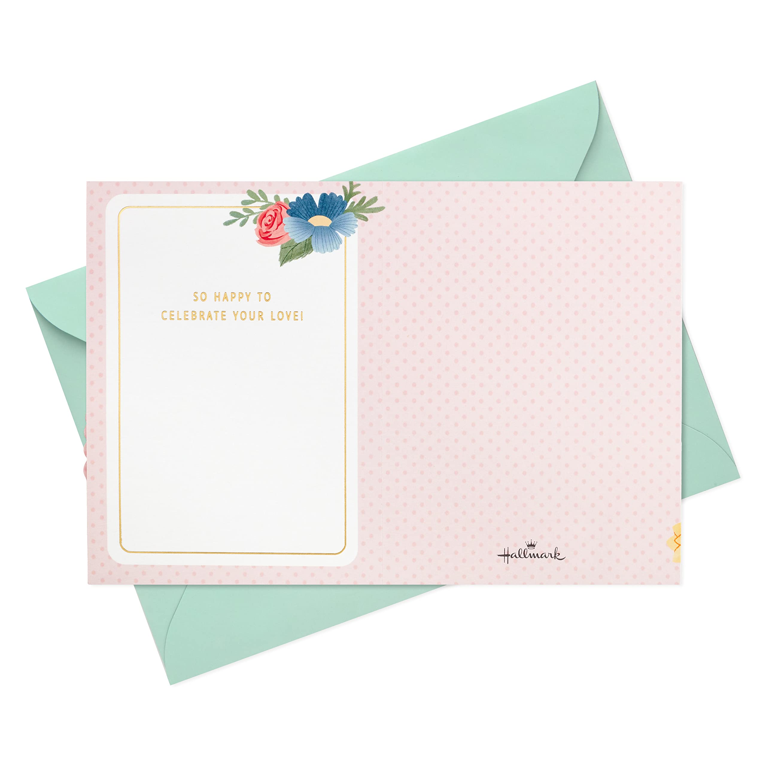 Hallmark Paper Wonder Pop-Up Hochzeitskarte – 3D Diorama Mit 'Congrats', 14,7x21,1 Cm, Mit Umschlag