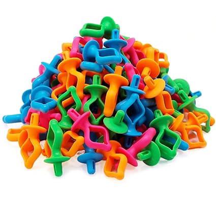 Fbshicung 100Pcs Sewing Machine Bobbin Holder,Stack Bobbins on Spool Tops -for Type M&A Bobbins for Embroidery, Quilting & Sewing