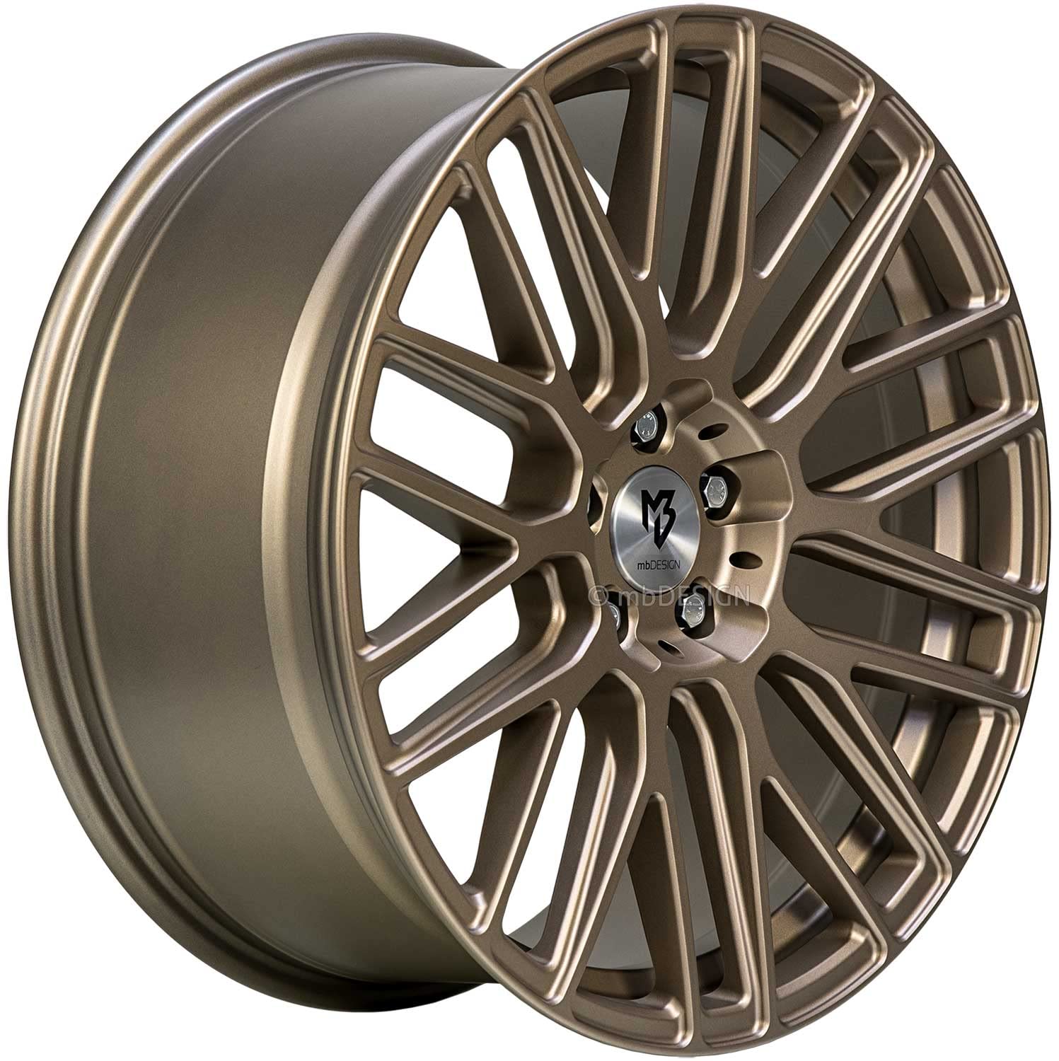 4x MB Design Felgen KV4 8.5Jx18 ET55 5x120 Bronze hell matt kompatibel mit VW T5 T7