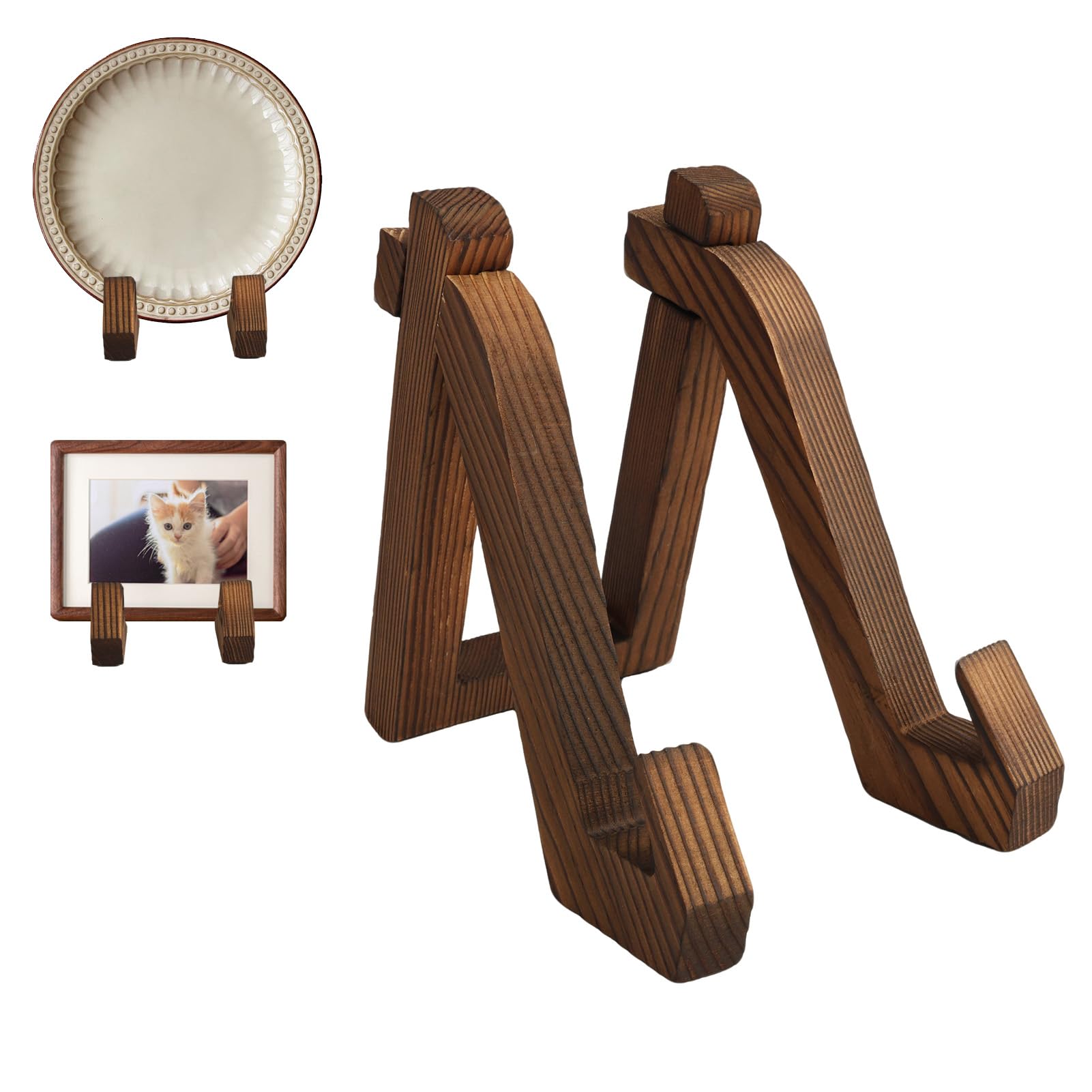 Chevalet Table Décoratif Support Assiette Décoratif En Bois - Chevalet De Table 15,2 Cm Pour Assiettes, Cadres, Livres