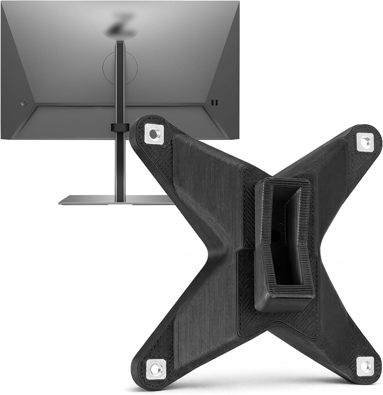 3IDEE VESA Mount Adapter Compatible with HP Monitor Z G3 & Series 7 Pro (Z24f, Z24m, Z24q, Z25, Z27, 724pu, 724pf, 727pu, 727pk, 727pm, 724pn, 727pq, 727pu etc.)- HP Monitor Mount Adapter - 75x75mm