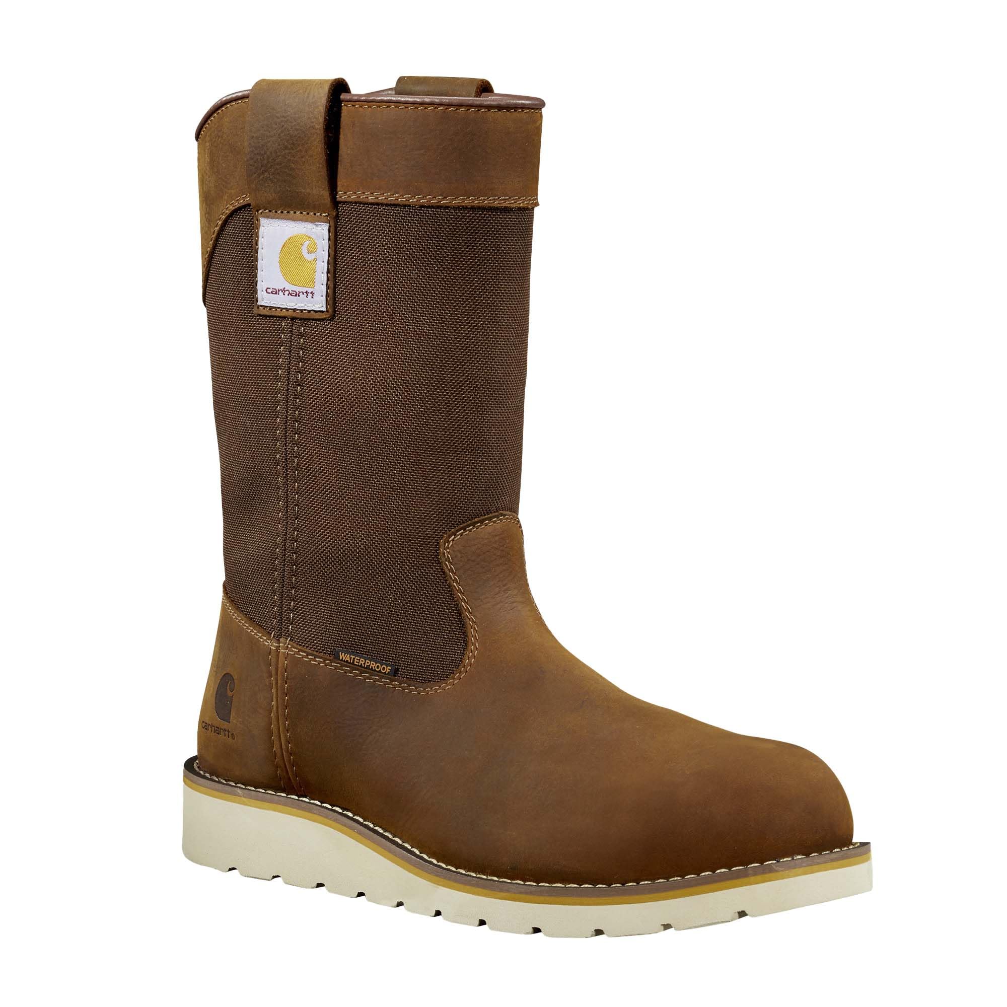 Carhartt Botas de goma impermeables unisex con puntera de acero de 25,4 cm, botas de goma impermeables con puntera de acero de 25,4 cm