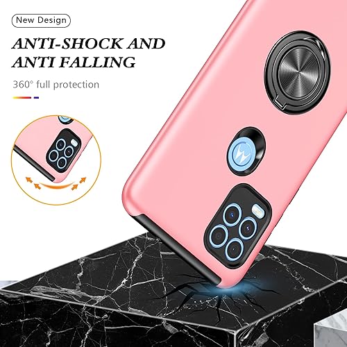 Miniatura 7 de Funda para Moto G Stylus 5G, Motorola G Stylus 5G con película nano a prueba de explosiones 2 unidades, funda invisible doble a prueba de golpes de