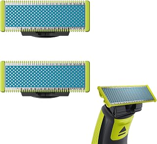 Electric Shaver Replacement Heads, Compatible with Philips Norelco OneBlade Electric Shaver QP2520, QP22530, QP6510, QP6520, QP6530, QP2515 (2 Pack)