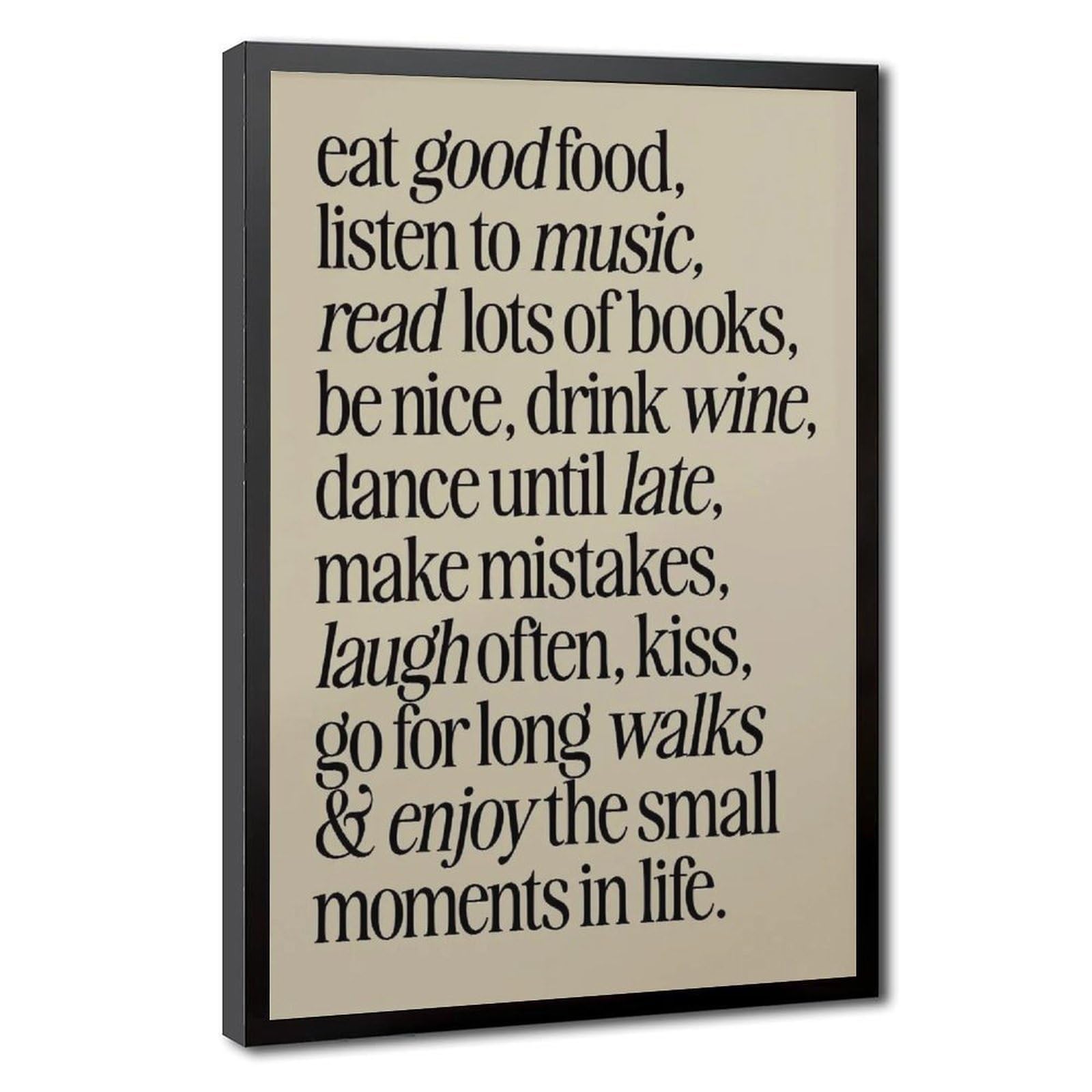 Bareronor Retro Canvas Poster Bedroom Decor Landscape Office Room Decor Gift 24" L X 36" W