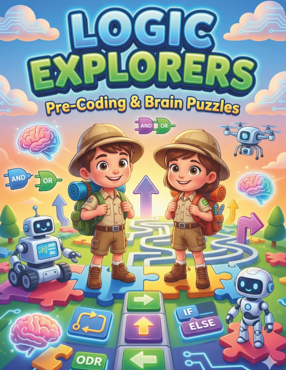 LOGIC EXPLORERS: A Screen-Free Introduction to Computer Science: Fun Logic Games, Mazes, and Pattern Puzzles to Build Critical Thinking