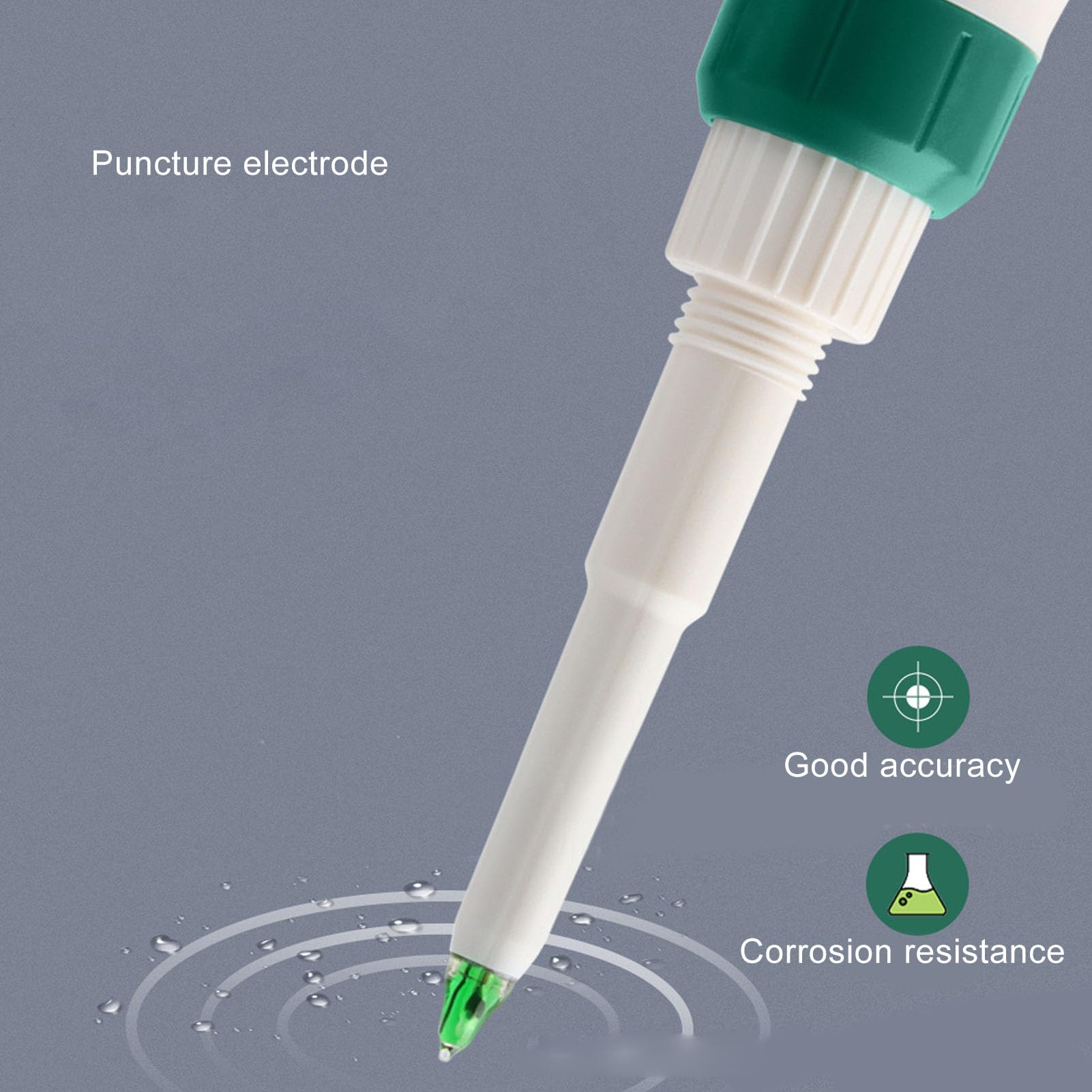 PH-Messgerät BT LCD-Display Präzise Messung Tragbare PH-Sonde für Boden Obst Wasser Professioneller Labor-Füllstandstester für Züchter ABS-Material