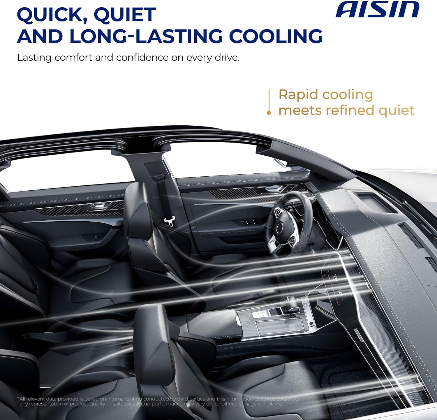 AISIN AFTERMARKET ACCN-00052 Air Conditioner AC Compressor - Compatible with Nissan Frontier 2005-2019 2.5L 4.0L, Xterra 2005-2015 4.0L - with 7-Pulley Groove, with Clutch