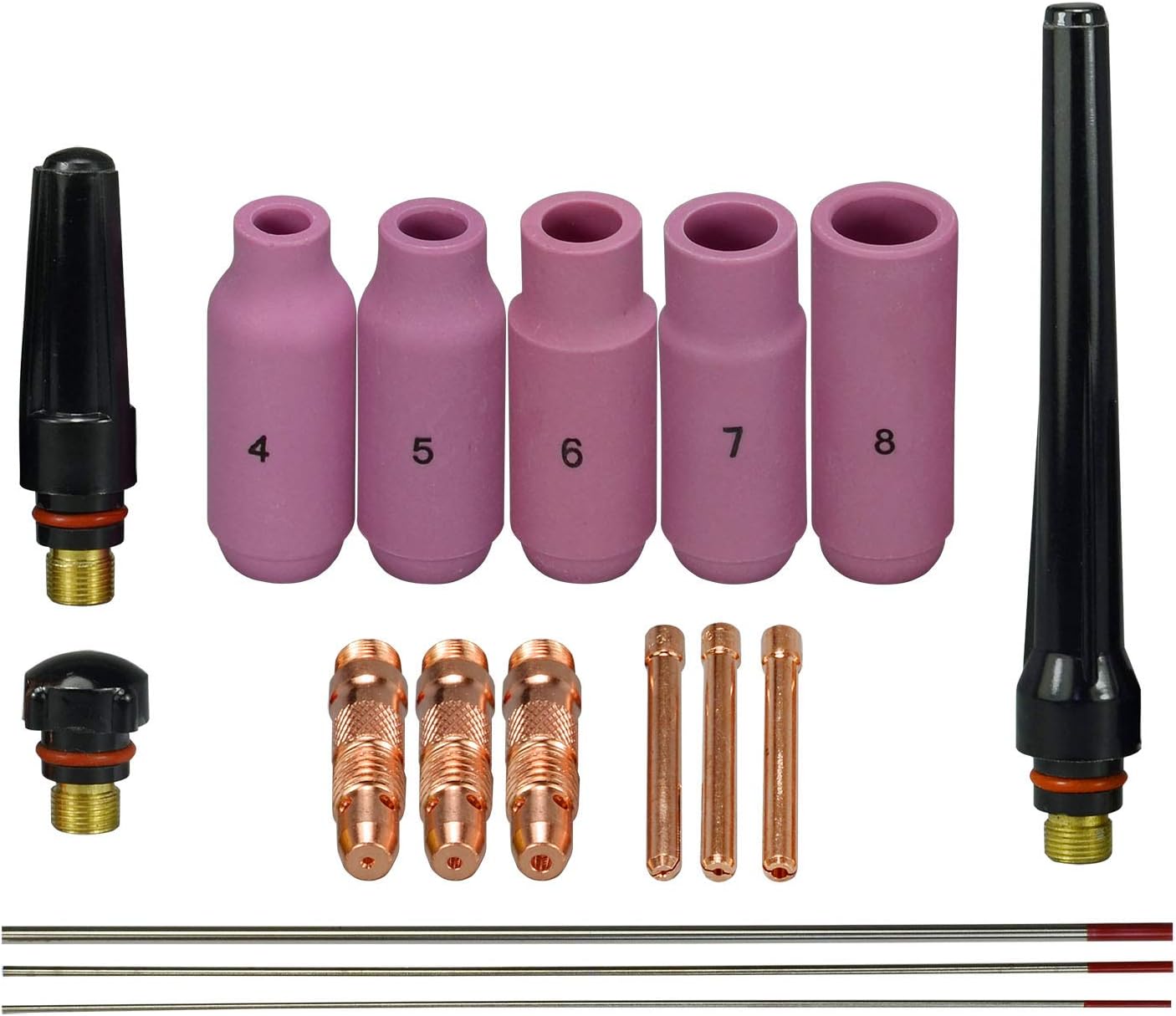 Lot De 10 Buses Céramique #5 (10N49) Pour Torche TIG WP 17/18/26 - Marque RIVERWELD