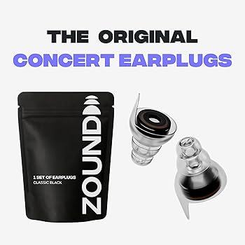Sonew Ear Plugs Noise Reduction, High Fidelity 27dB Anti-Noise Earplugs Concert Music Festival (Ear Plugs +Box) (Black