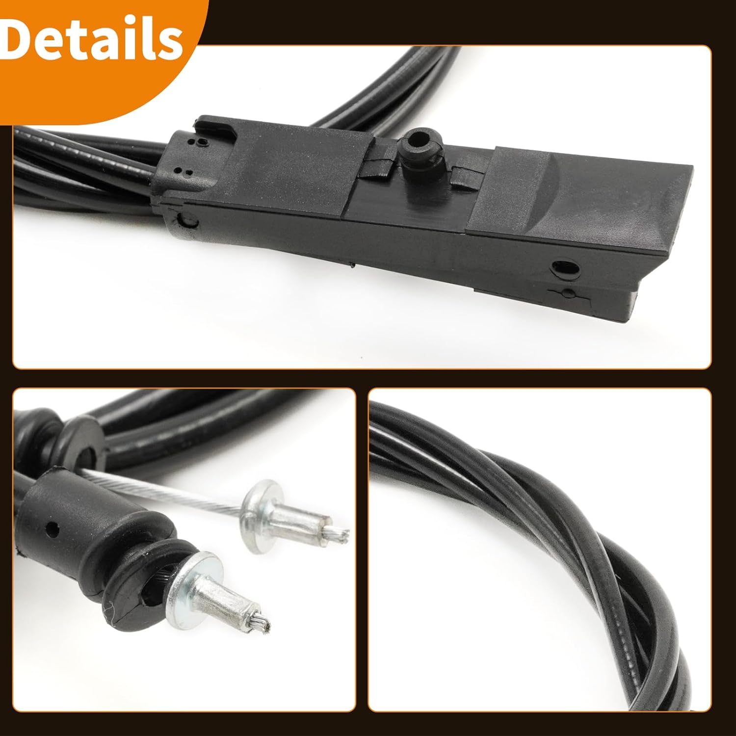 2118800159 Hood Release Bowden Cable, Replacement for Mercedes-Benz E320 E350 E500 E550 E55 AMG E63 AMG, Replaces 2118800159