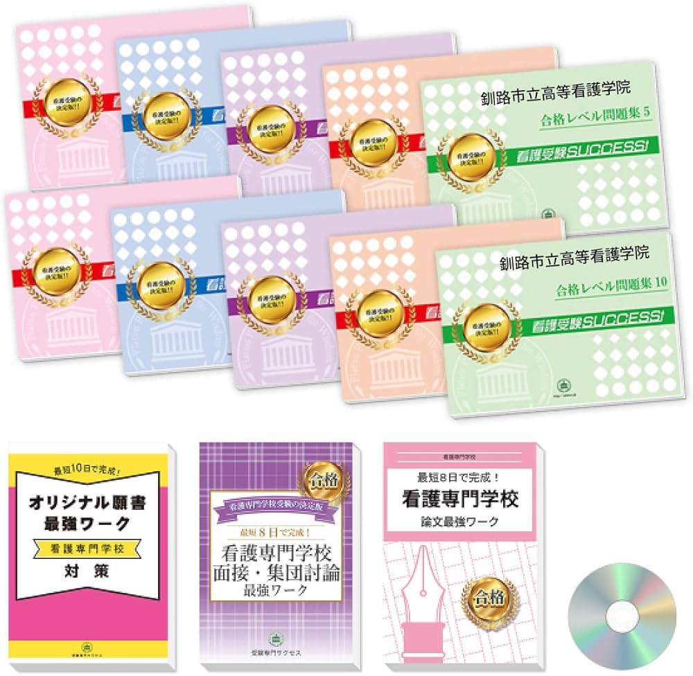 釧路市立高等看護学院　問題集 2026 釧路市立高等看護学院 受験 過去の傾向と対策 合格レベル問題集