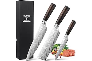 HUUSK Japanese Knife Set: Professional Kitchenware Engineered for Precision