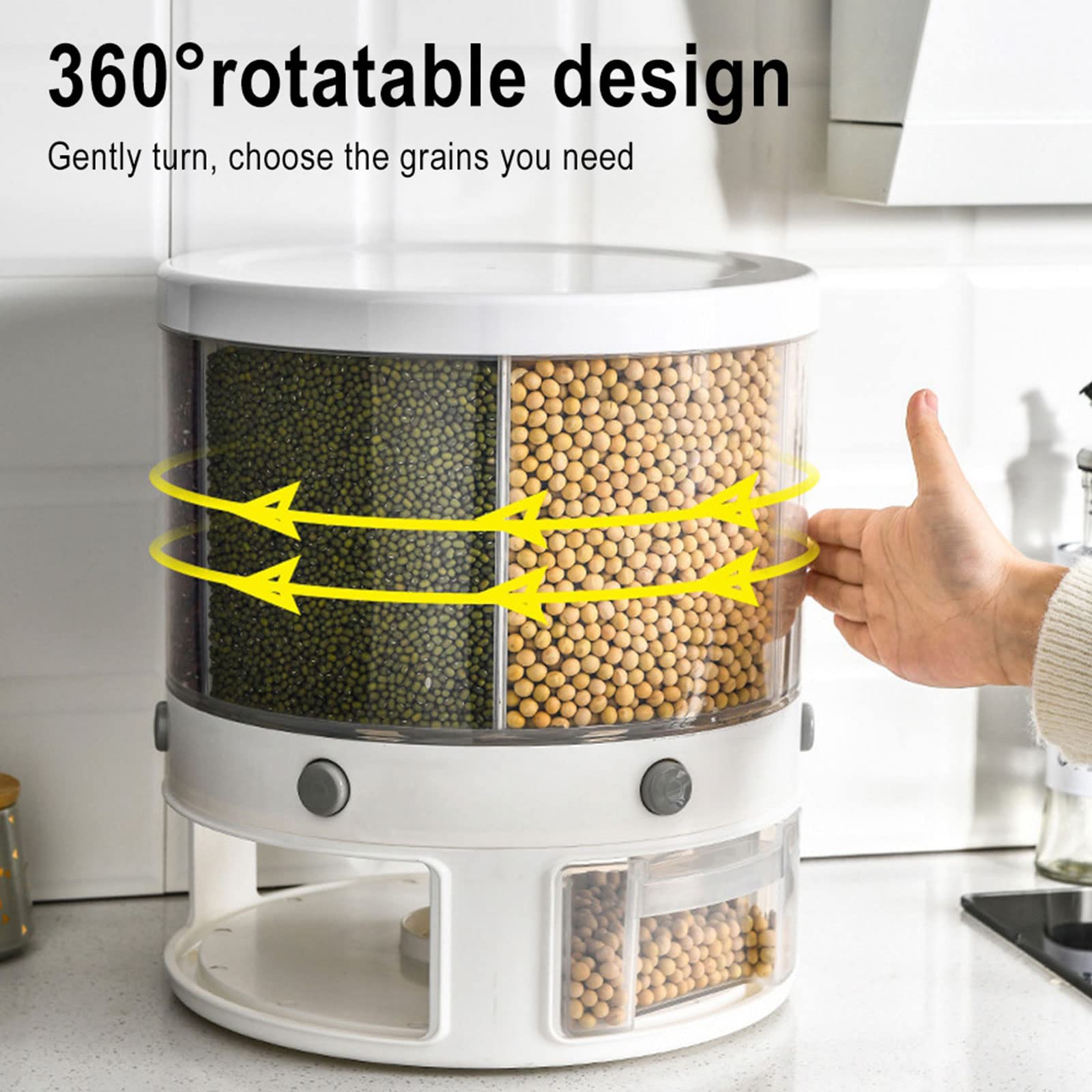Distributeur à Céréales Rotatif 3 X 4.5 L - Distributeurs à Céréales : Buffet Plus