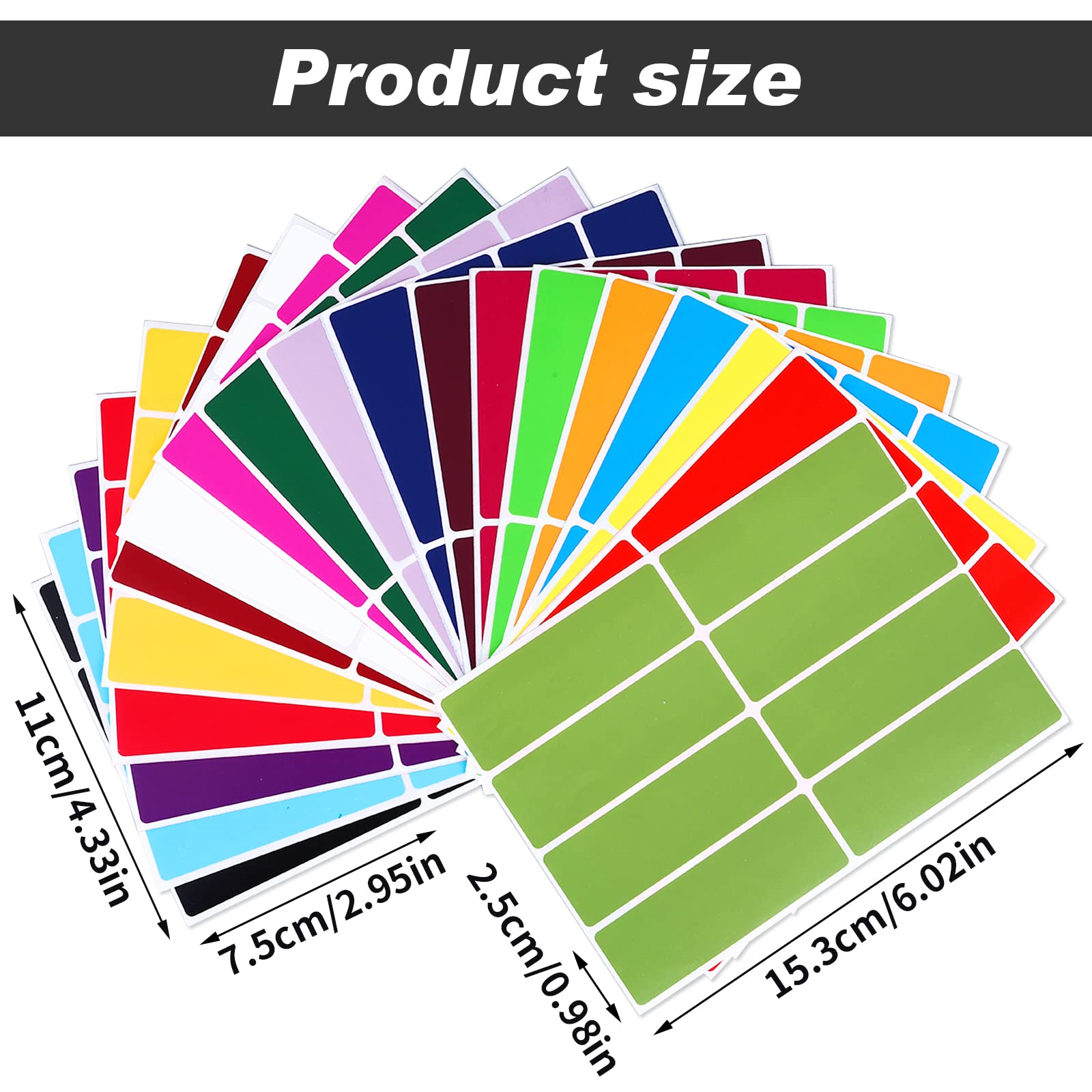 BLMHTWO Etichette Colorate Autoadesive - 256 Pezzi In 16 Colori, Per Organizzazione Casa, Ufficio E Scuola - Foto 9