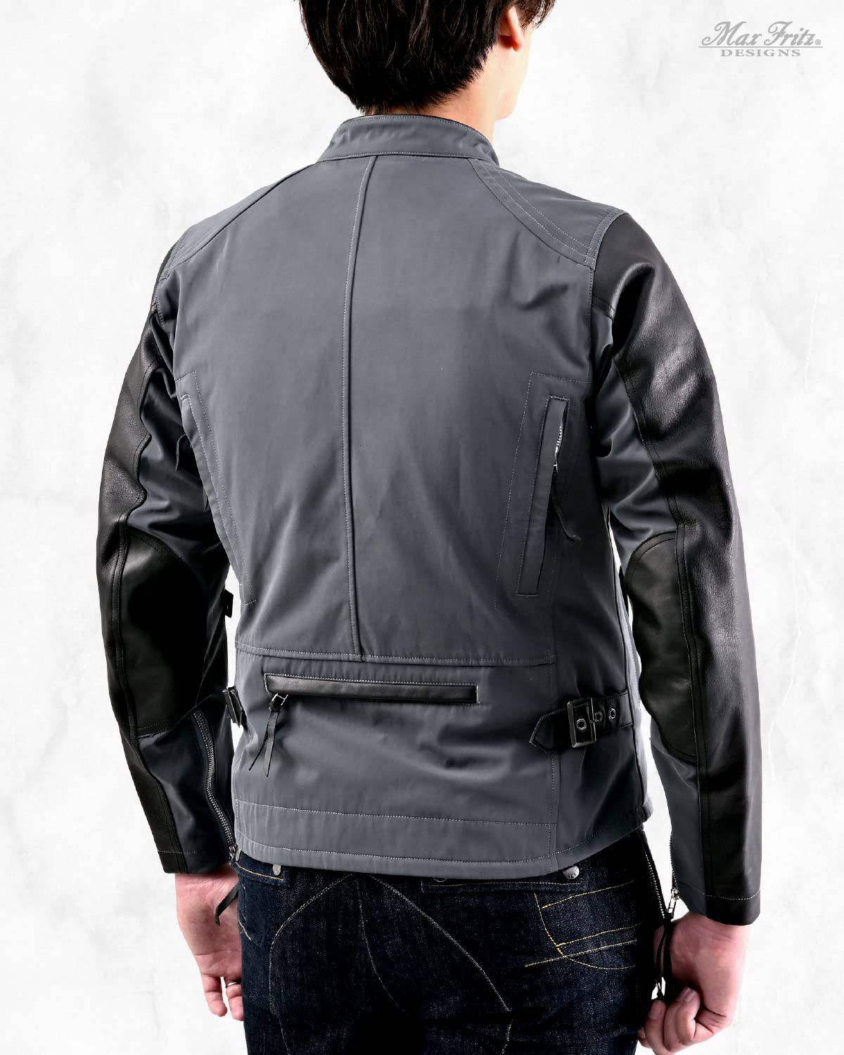Amazon | [マックスフリッツ] バイク用 ジャケット 春夏秋 防水 本革