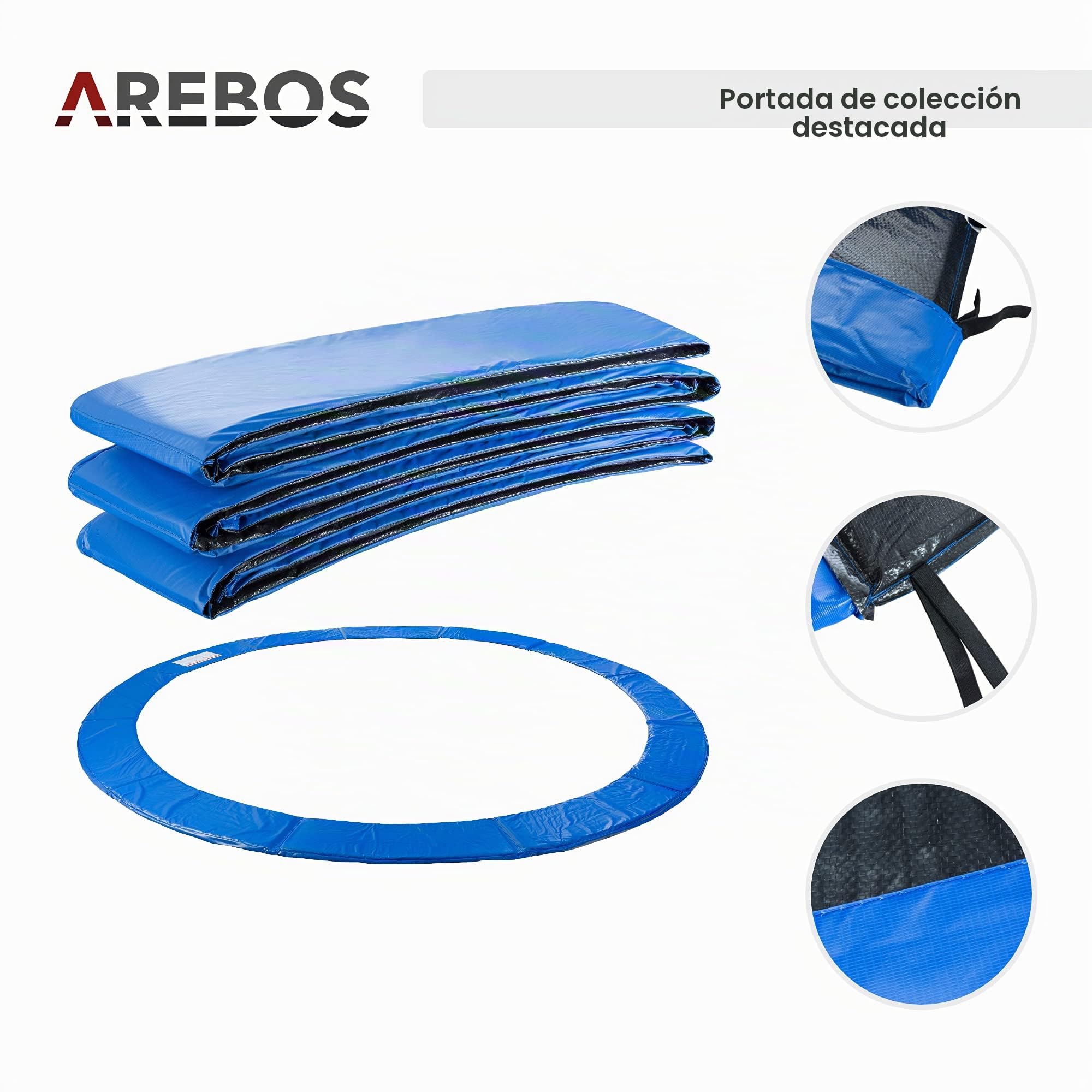 Arebos – Cama elástica con Red y/244, 305, 366, 396, 430, 460 y 490 cm