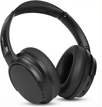 Morpheus 360 Synergy HD Bluetooth Headphones Wireless, Qualcomm aptX HD, CES 2025 Twice Picks Award Creators, Over-Ear Noise Cancelling Headphones, 50Hr Playtime, USB-C, Korean Protein Leather, Black