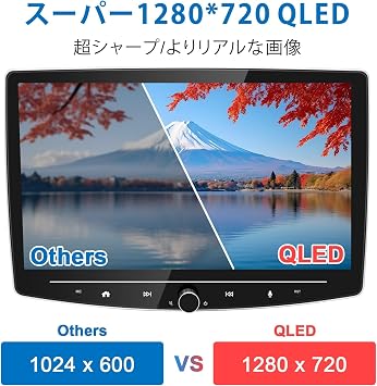 BOUWOIMA Android Car Navigation System, 10 Inch 2 Din Andriod Car Navigation, 8 Cores, 4G + 64G, Car Audio, Wireless CarPlay & Android Auto, Mirroring, Large Screen Netflix Youtube Watching in Car, Built-in Bulethooth, GPS, LRV, Rear Camera, FM/AM Compatible Car Stereo