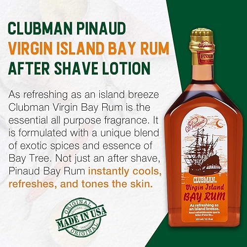 Miniatura 3 de Virgin Island Bay Rum Cologne de Clubman Colonia para hombres