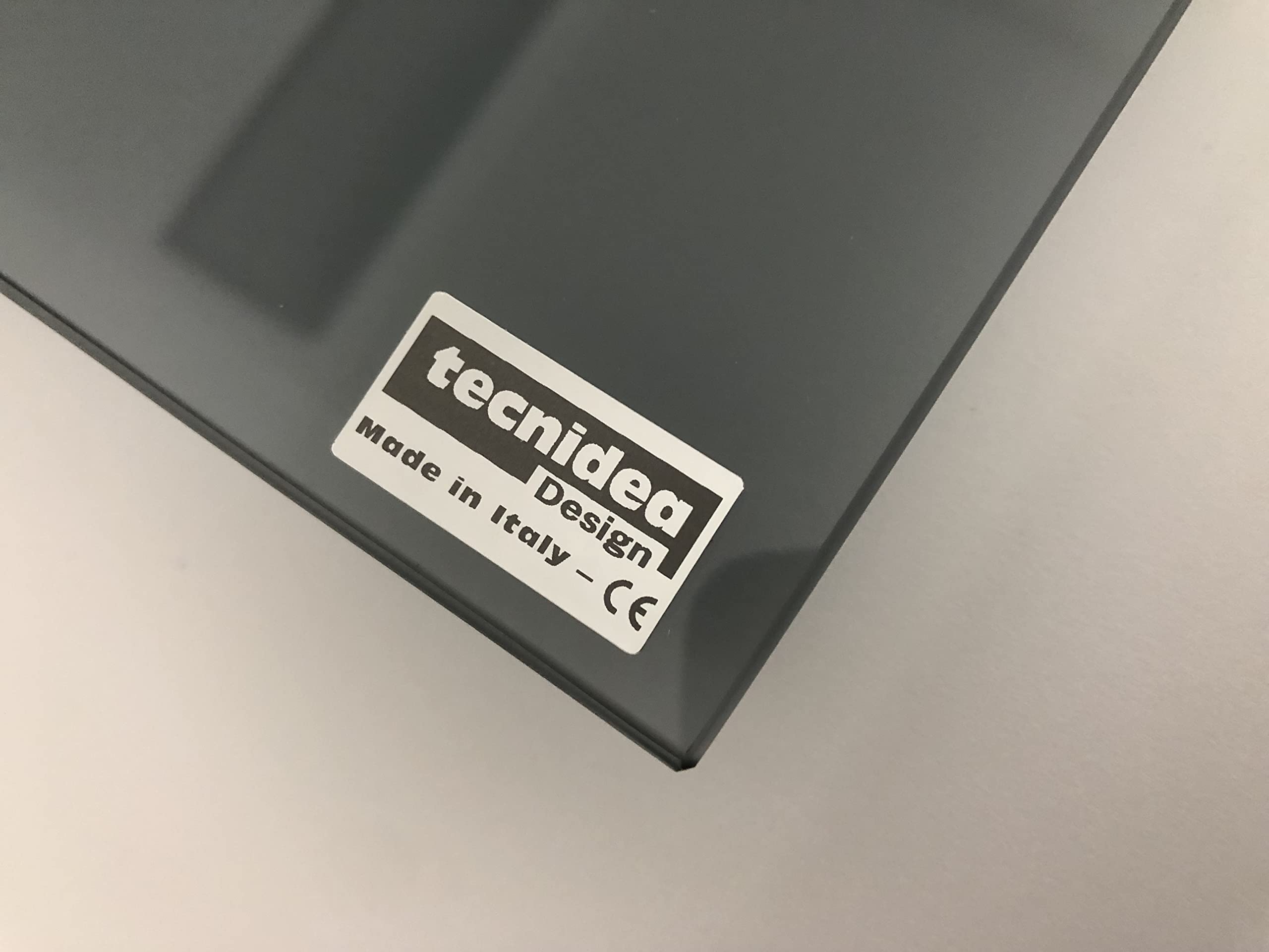 Base girevole, per Tv e pc, di facile rotazione, in vetro temperato nero fumè dimensioni cm 50x32 -GK54N