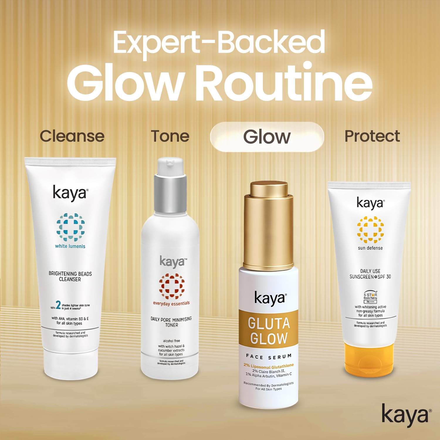Kaya Gluta Glow Face Serum | Improve Skin Luminance, Tone | Dark Spot  Removal | Pigmentation Reduction, UV Damage Repairs | 30ml: Buy Online at  Best Price in Egypt