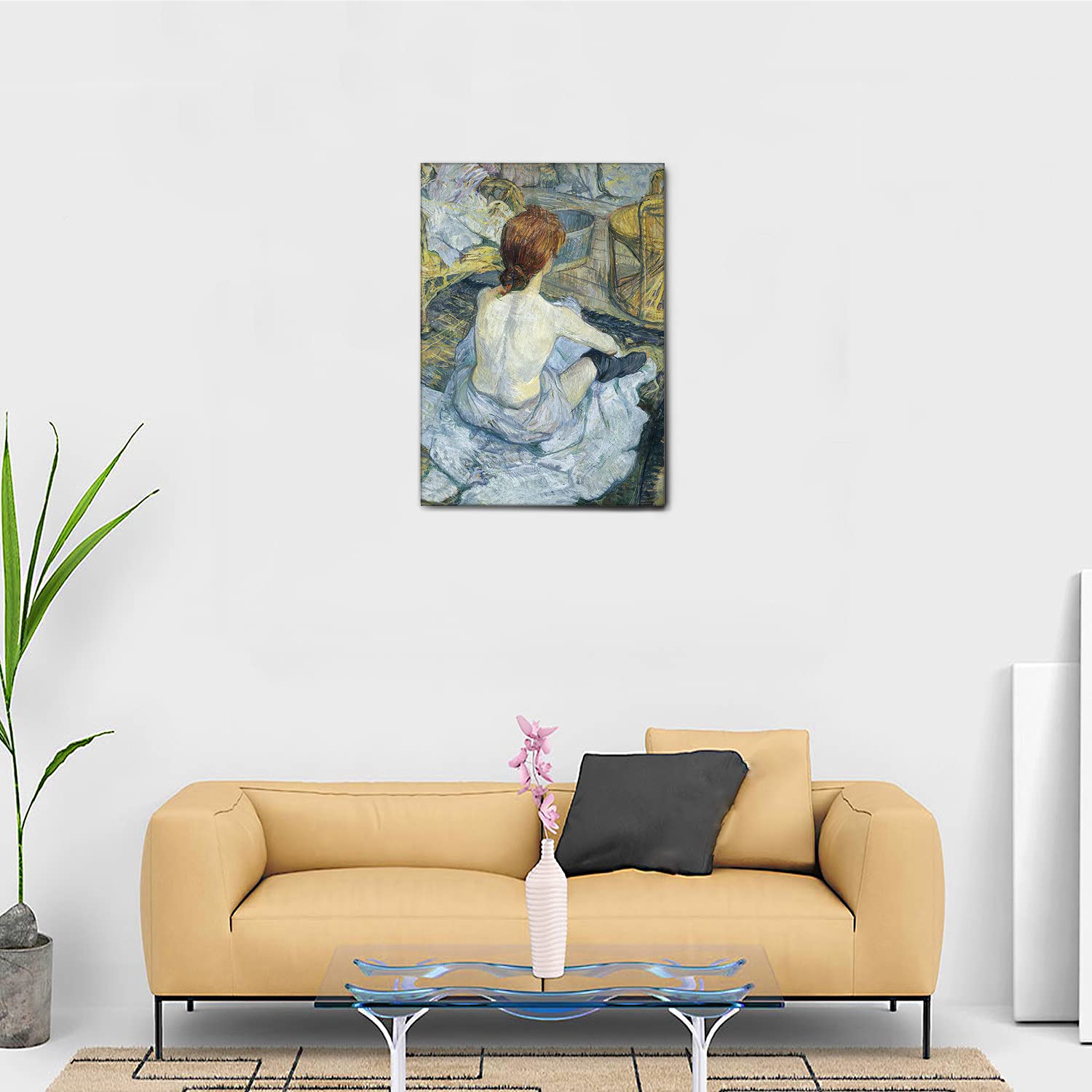 Quadro Su Tela Toulouse Lautrec 50x70cm - Stile Liberty Art Nouveau Vintage