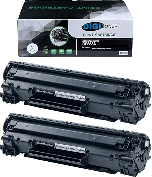 DIGITONER CF283AToner Cartridge Replacement for HP CF283A Toner Cartridge Compatible with HP Laserjet MFP M125 M125a M125nw M127fn M127fs M127fw M201dw M201n 21PPM M225dn M225dw Printer  2-Pack, BK