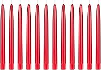 Vista 26 de Mega Candles 12 velas cónicas marrones sin perfume, velas de cera vertida a mano de 10 x 7/8 pulgadas, decoración del hogar, recepciones de boda