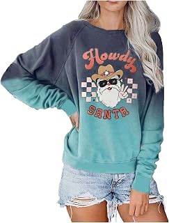 Womens Stretch Oversize Jumper Soft Comfy Jumper with Pockets Ugly Xmas Outdoor Hoodie Winter Tops with Hood Cute Pattern Printed Outdoor Sweatshirt Baggy Leisure Tops