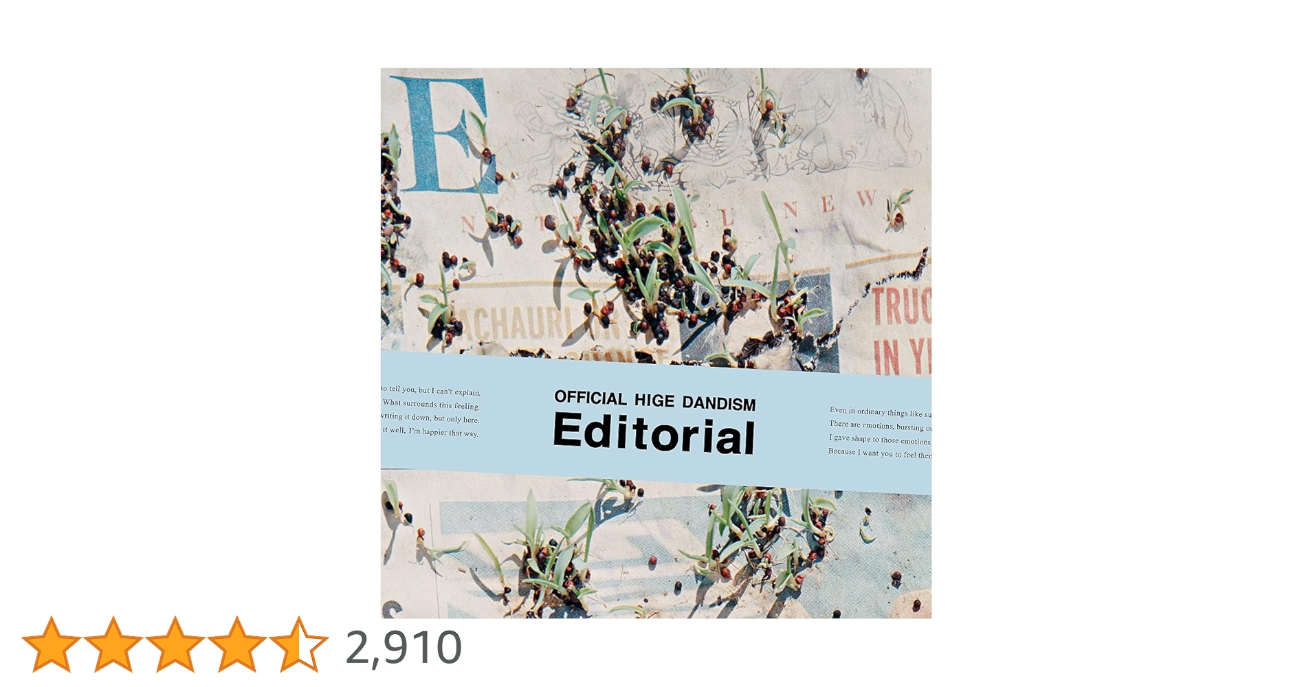 Editorial Blu-ray付きアルバム Amazon.co.jp: Editorial (CD+Blu-ray) - Official髭男dism