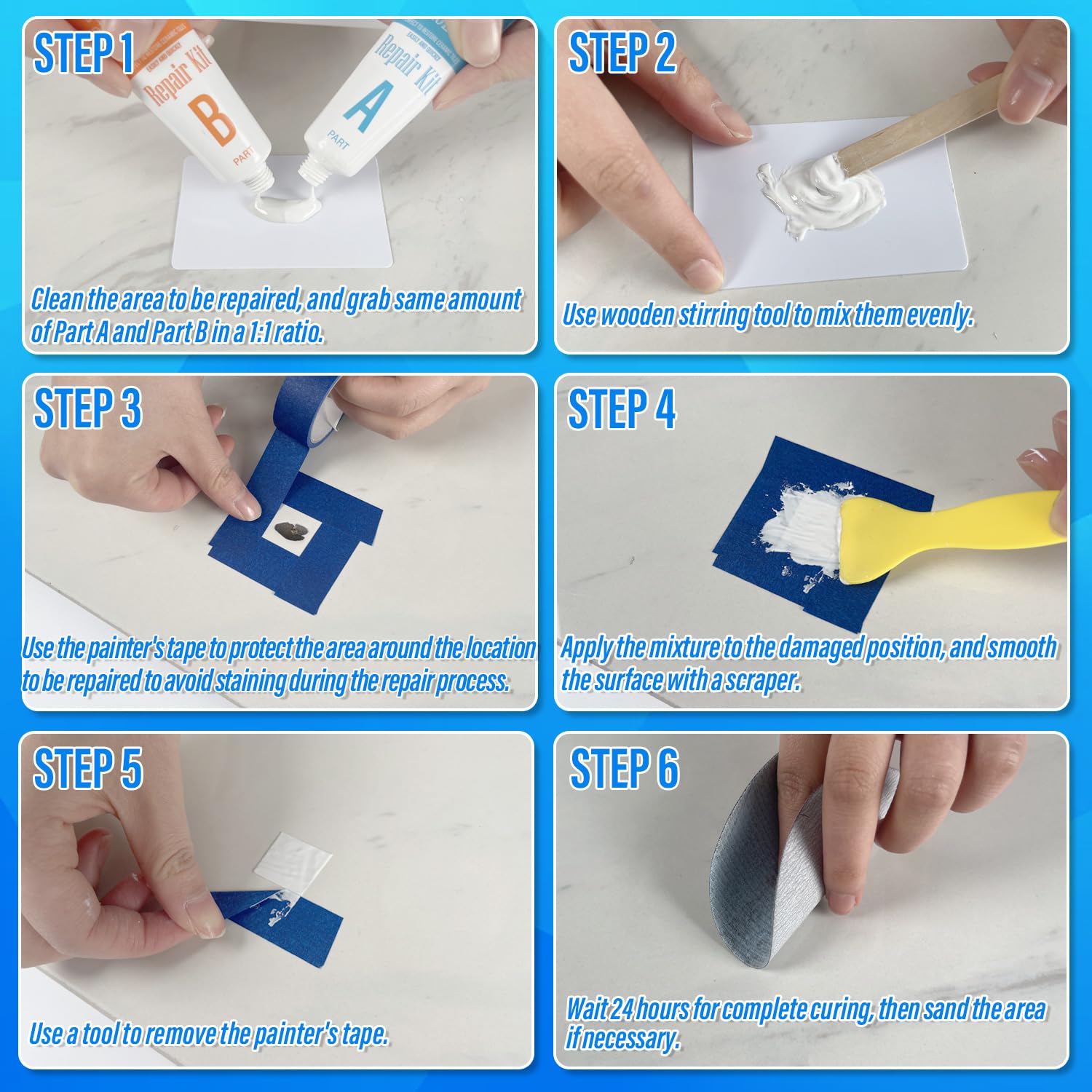 Tub Repair Kit White, Cracked Tub And Bathtub Repair Kit