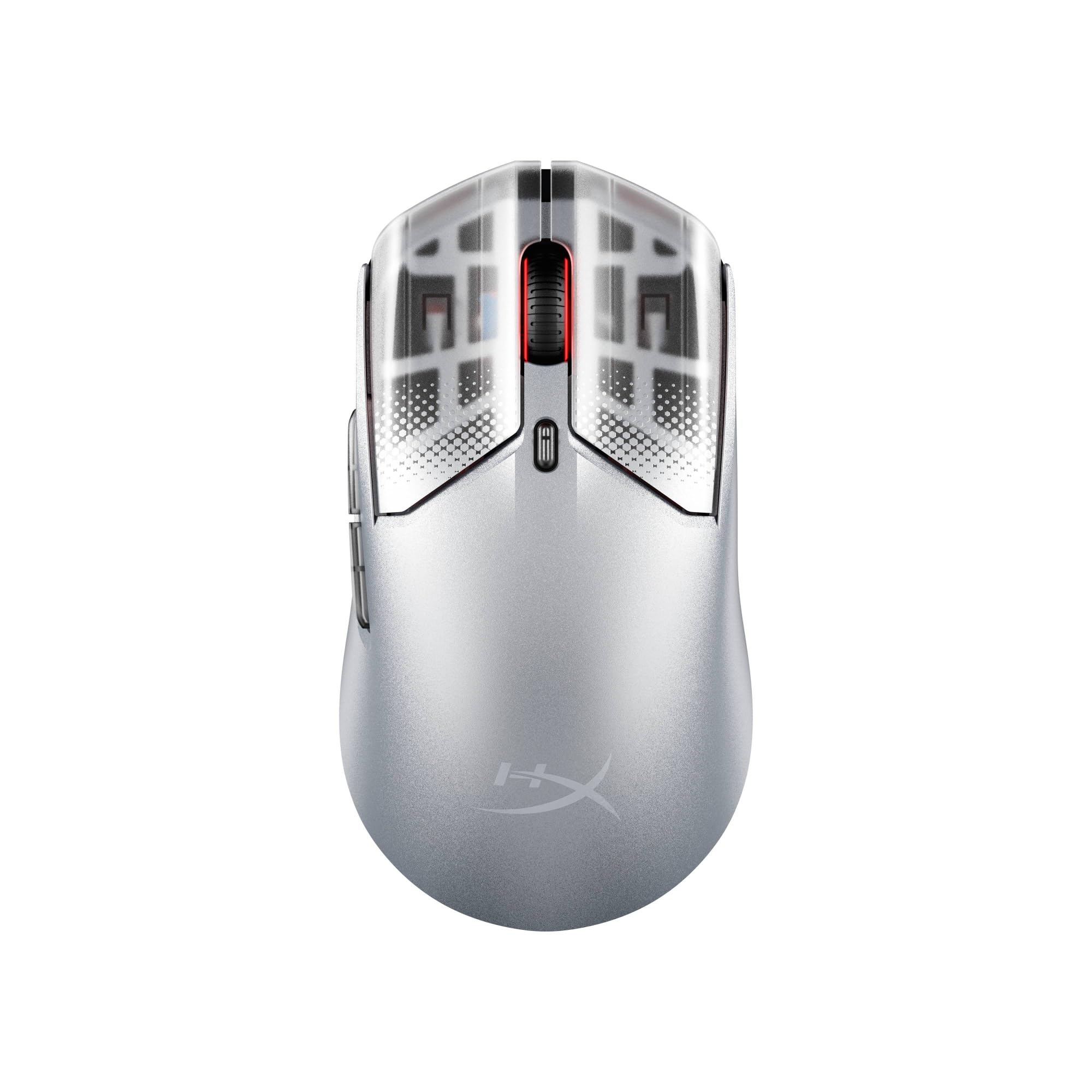 HyperX Pulsefire Haste 2 S, Mouse Gaming Wireless, Argento | Scocca in Magnesio, Ultra Leggero 64 g, Batteria fino a 120 ore, Pattini in Vetro, Sensore 26K