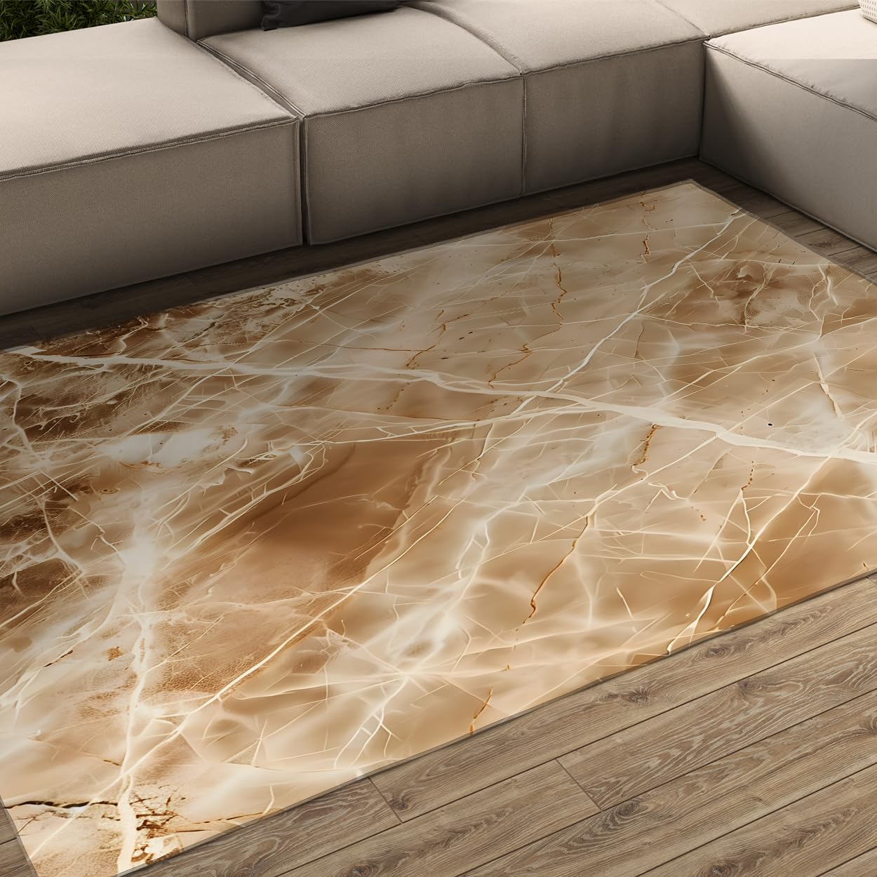 Tapis de salon lavable 120x150 avec dossier antidérapant sécurisé