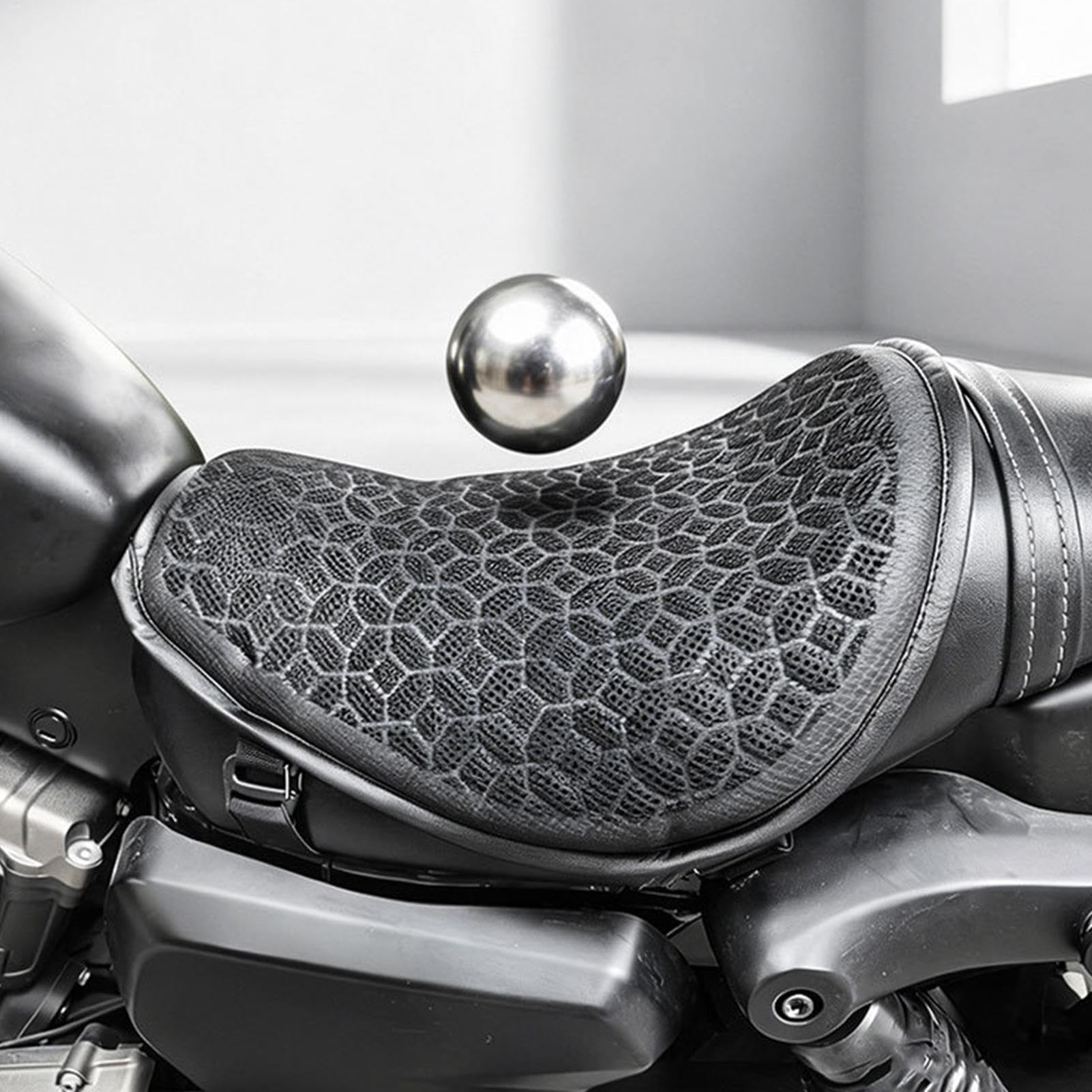 Generisch Cuscino per sedile passeggero per moto, ammortizzante