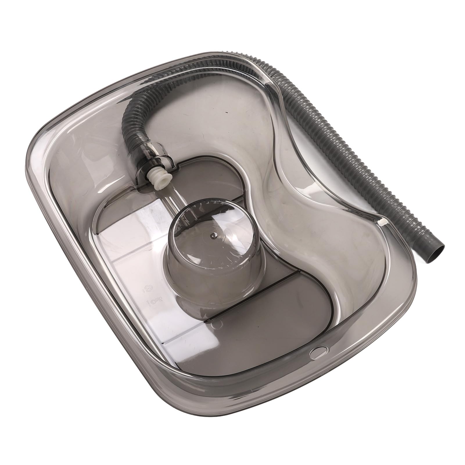 Hidyliu Lavadora de pelo con champú ergonómica versátil para ancianos y embarazadas, uso cómodo en la cama (gris transparente)